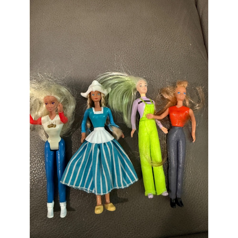 Vintage 4 barbie Doll Lot Blonde Hair Blue Eyes Fashion Doll Collection‎ Playset